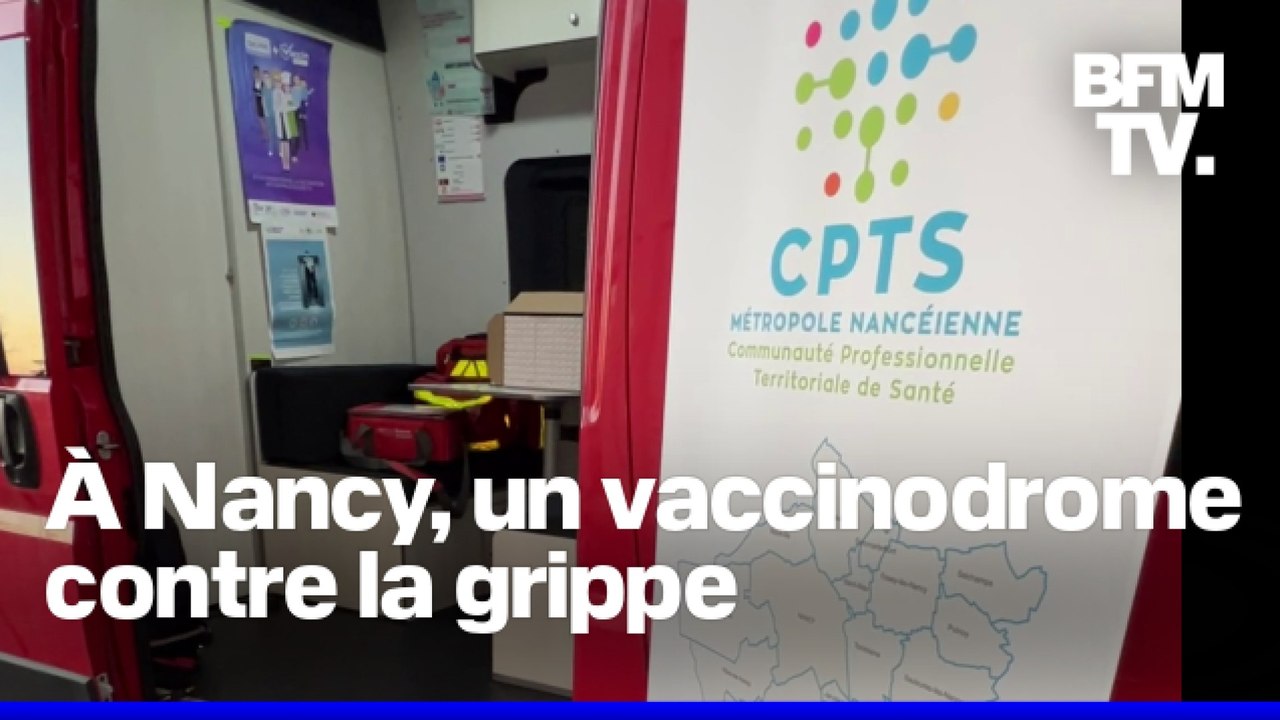 Grippe: à Nancy, un vaccinodrome ouvre et un bus va à la rencontre des habitants pour les vacciner