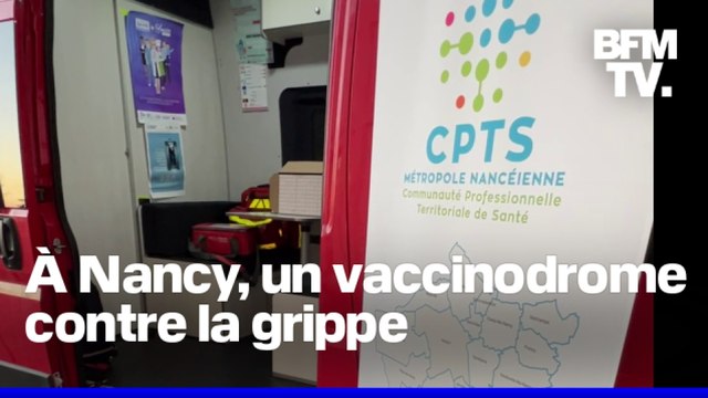 Grippe: à Nancy, un vaccinodrome ouvre et un bus va à la rencontre des habitants pour les vacciner