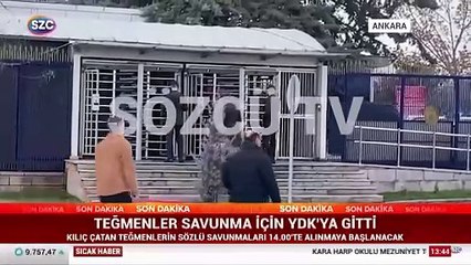 Teğmenler savunma için YDK'ya gitti