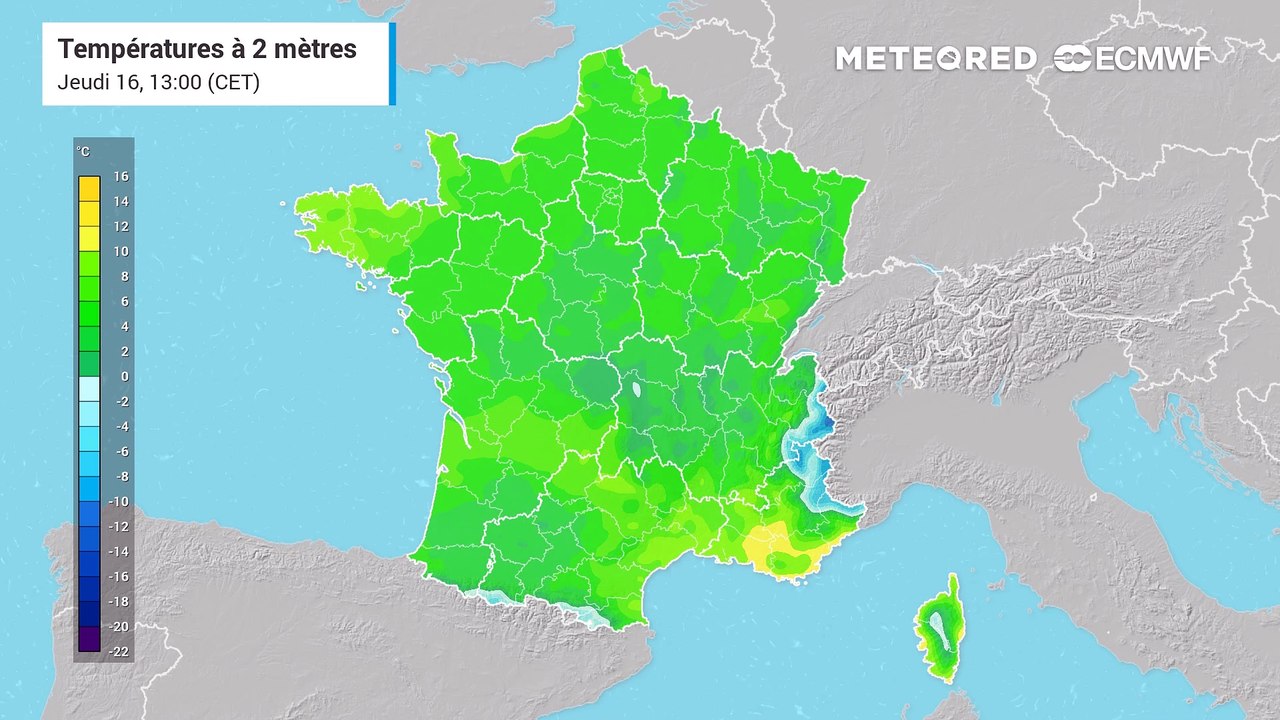 Températures en France