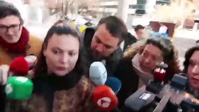 La actriz Elisa Mouilaá llega a los juzgados para declarar en el caso Íñigo Errejón