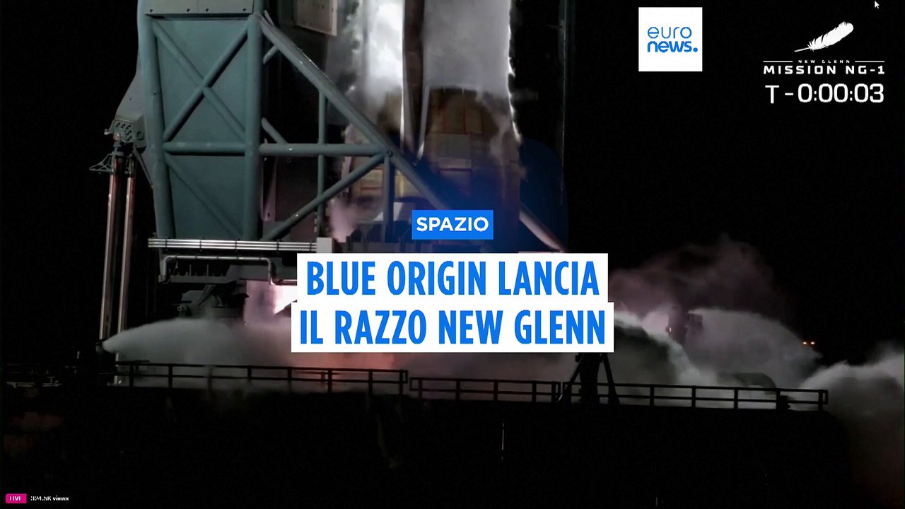 Spazio: Blue Origin di Bezos lancia il razzo New Glenn in orbita, Musk si congratula