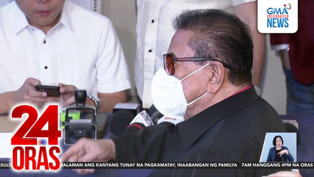 Chavit Singson, pormal nang inatras ang senatorial bid dahil sa lagay ng kalusugan | 24 Oras