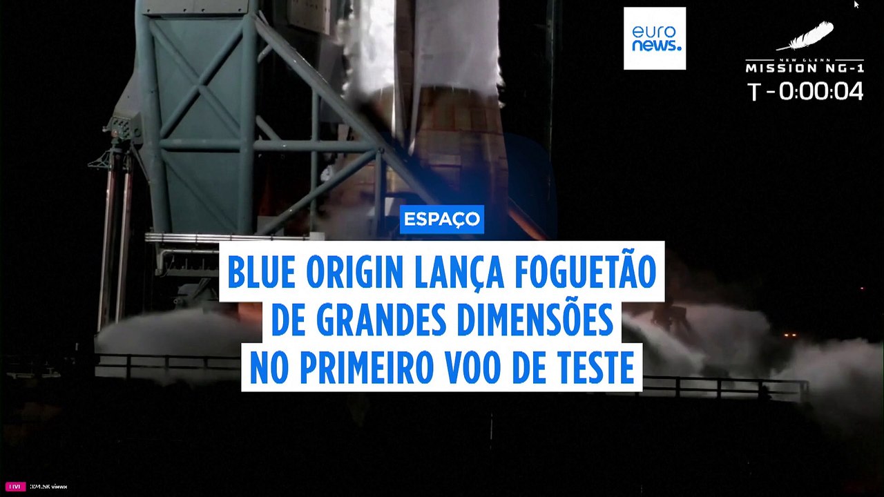 Blue Origin, de Jeff Bezos, lança novo foguetão de grandes dimensões em voo de teste