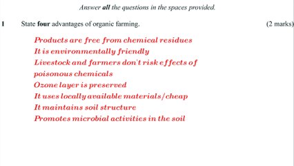 KCSE revision paper 1 #2014 Agriculture revision #questions and answers #marking scheme