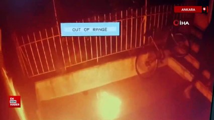 Ankara'da sosyal medyada tanınmak için apartman girişindeki paspası yaktılar