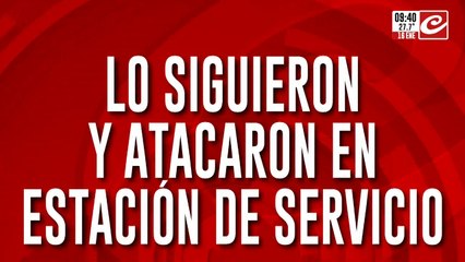 Tremendo video: lo siguieron hasta una estación de servicio y le robaron la moto