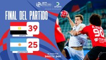 Egipto 39–25 Argentina | Resumen | Mundial de Handball 2025