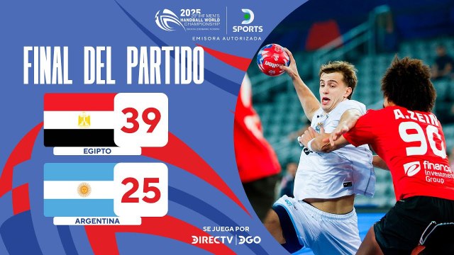 Egipto 39–25 Argentina | Resumen | Mundial de Handball 2025
