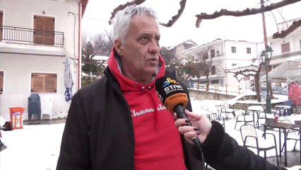 Η χιονισμένη Υπάτη του δήμου Λαμιέων