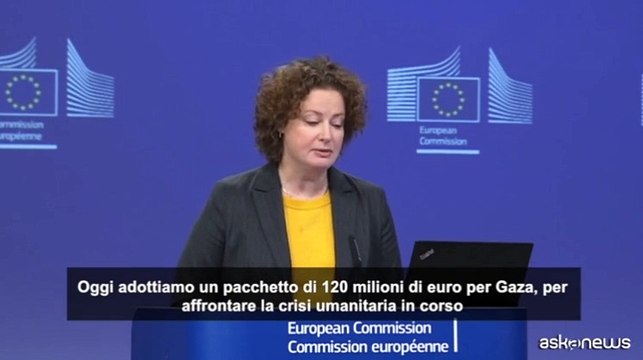 L'Ue: 120 milioni di euro per affrontare la crisi umanitaria a Gaza