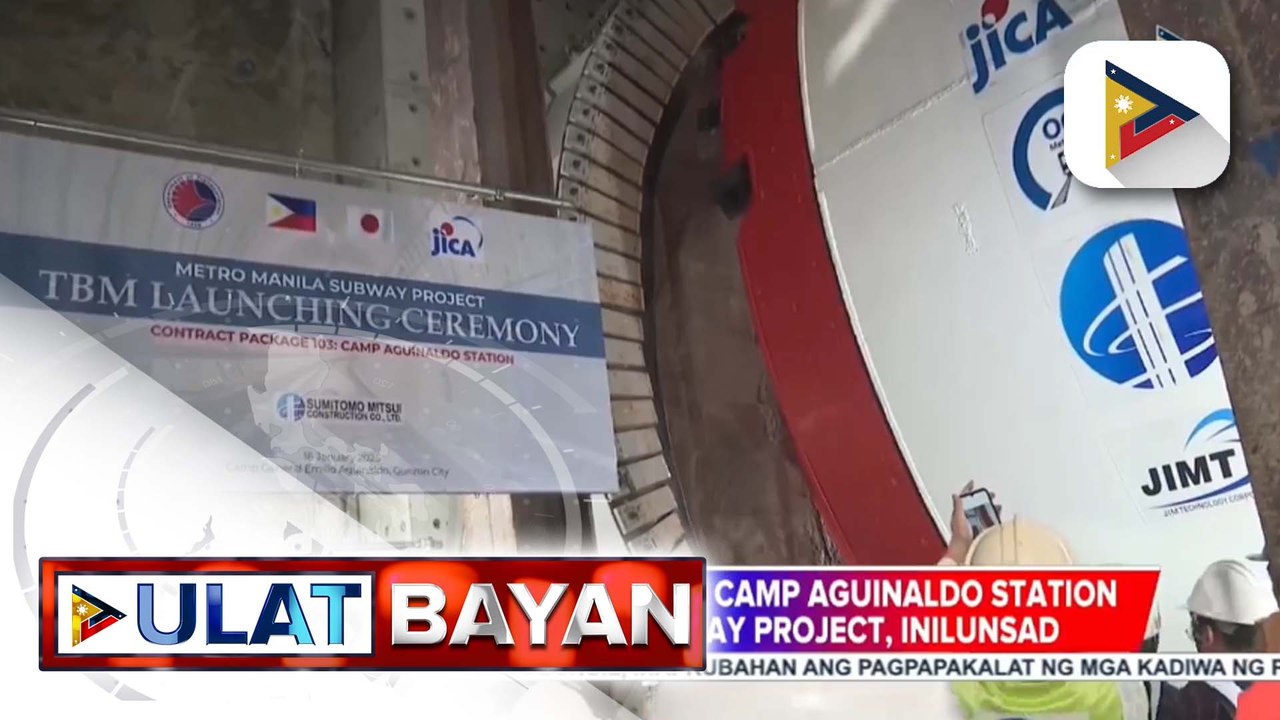 Tunneling works sa Camp Aguinaldo station ng Metro Manila Subway Project, inilunsad