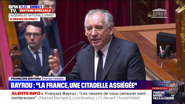Motion de censure: La démocratie ça n'est pas l'affrontement perpétuel , estime François Bayrou