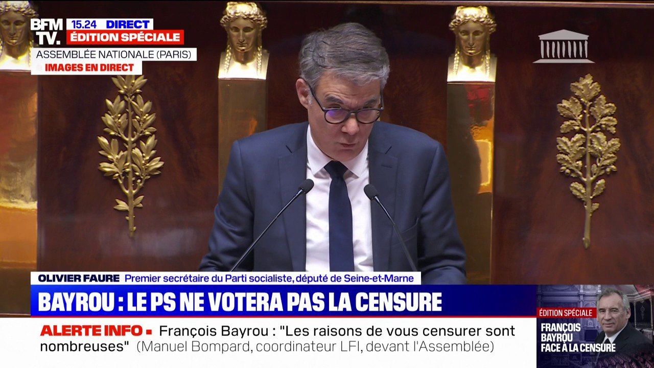 Olivier Faure: "Nous sommes dans l'opposition mais nous avons aussi signifié notre ouverture au compromis"