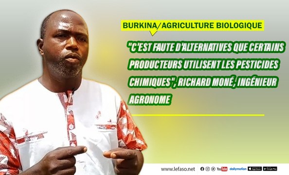 Burkina/Agriculture biologique: C'est faute d'alternatives que certains producteurs utilisent les pesticides chimiques , Richard Moné, ingénieur agronome