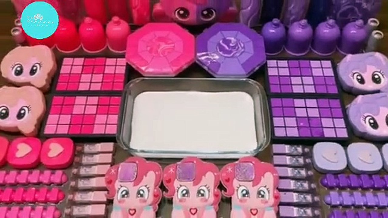 ASMR 💜 🐎 pony vs.  🐎 pony Slime Mix: Makeup, Glitter, and Magical Sounds