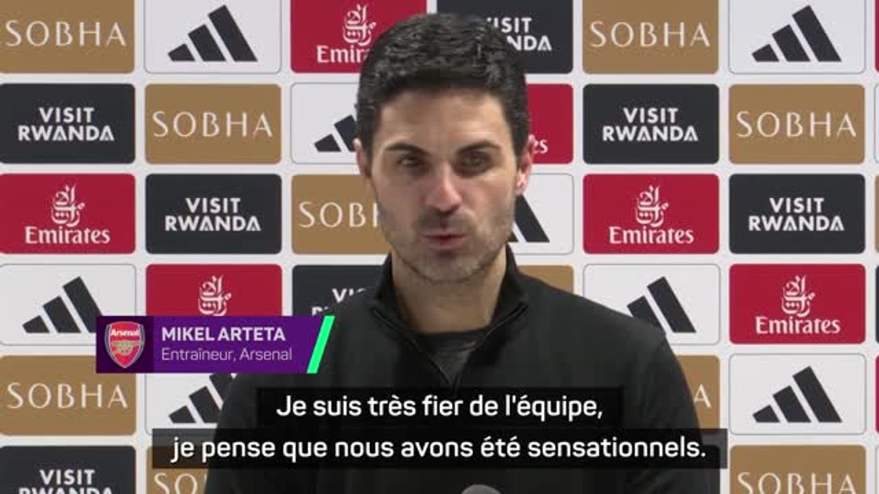 Arsenal - Arteta estime que ses Gunners ont été "sensationnels" dans le derby