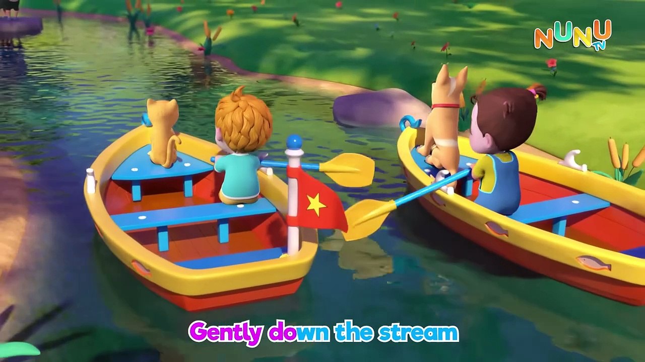 Row, Row, Row Your Boat ｜ Nursery rhymes & kids songs ｜ NuNu Tv