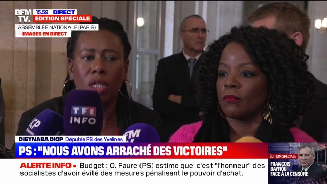 Refus du PS de voter la censure: S'il n'y a pas d'actes concrets (dans le budget), nous serons les premiers à déposer une motion de censure , prévient Dieynaba Diop (PS)