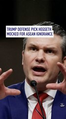 Trump defense nominee mocked for ASEAN ignorance