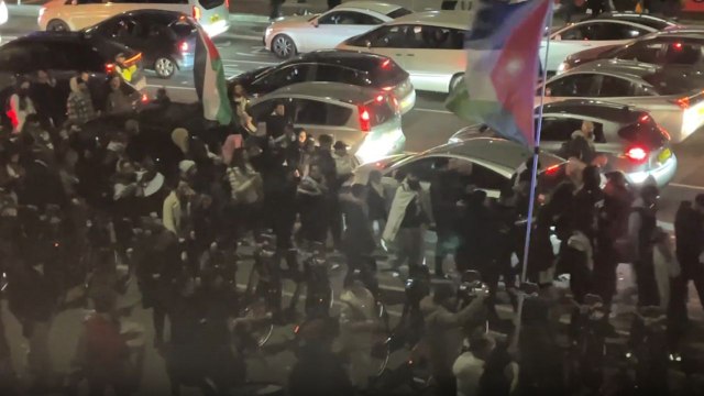 London, UK: Pro-Palestine protesters kick off 2025 by raising their voices for Gaza