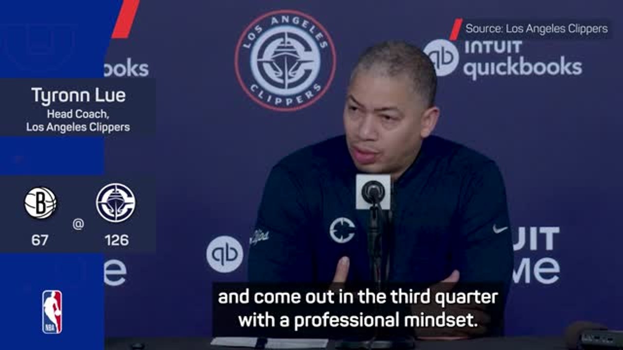 Lue praises Clippers' mentality after historic...