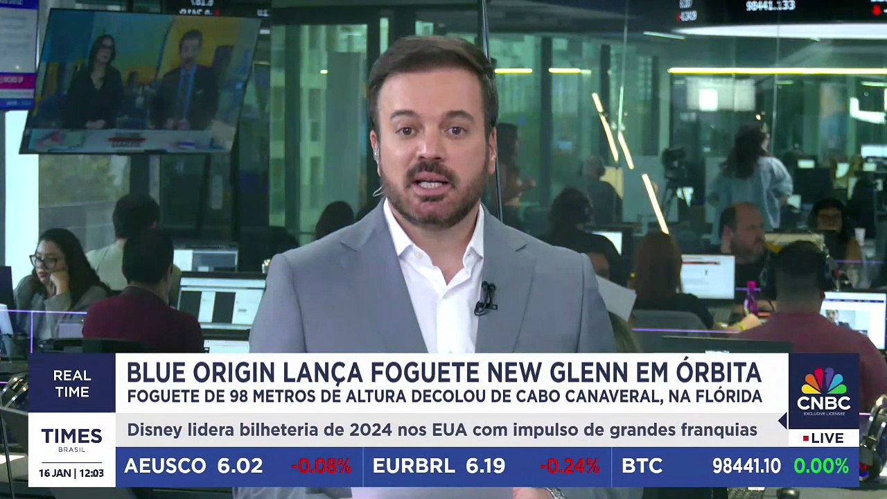 Desafio contra Elon Musk? Blue Origin, de Jeff Bezos, lança foguete New Glenn em órbita