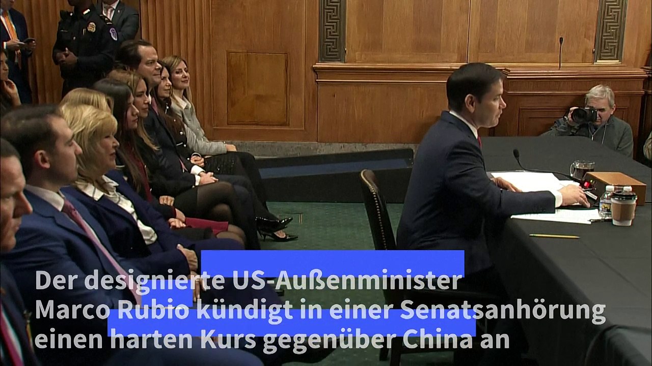Designierter US-Außenminister Rubio kündigt harten Kurs gegenüber Peking an