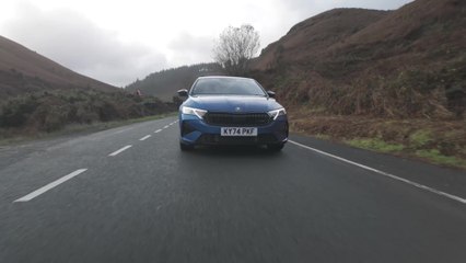 Skoda Octavia VRS in Blue Driving Video