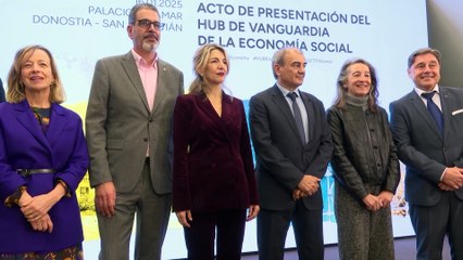 Yolanda Díaz presenta en San Sebastián el Hub de Vanguardia de Economía Social