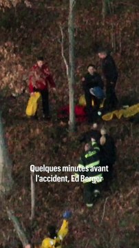 Il veut sauver son chien tombé dans un lac gelé et sombre à son tour : les pompiers viennent à leur secours