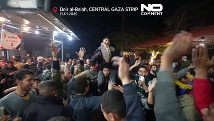 Gaza feiert Waffenstillstandabkommen zwischen Israel und Hamas