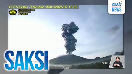 Mount Ibu, sumabog at nagbuga ng makapal na usok | Saksi