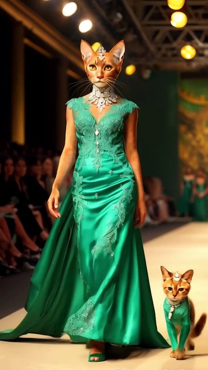 Cat Baby Fashion Show #babyfasion #catfashion #babycute #kitten #cutecat #catlover #catvideos #cats #shorts