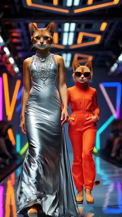 Cat Baby Fashion Show #babyfasion #catfashion #babycute #kitten #cutecat #catlover #catvideos #cats #shorts