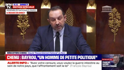 Sébastien Chenu (RN): "Mais qu'a donc fait monsieur Rebsamen à part participer à la ruine du pays?"