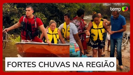 Grávida de 9 meses é resgatada após ficar ilhada no Ceará