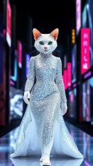 Cat Baby Fashion Show #babyfasion #catfashion #bab