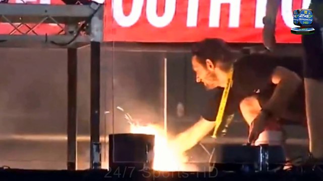 Cricket Match Halted as Fire Breaks Out at Iconic Stadium The Gabba During Big Bash League Match