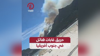حريق غابات هائل في جنوب أفريقيا
