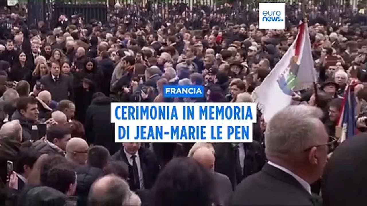 Francia, tutta l'estrema destra alla cerimonia in memoria di Jean-Marie Le Pen
