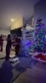 Dad Surprises Daughter by Wrapping Himself as Christmas Gift