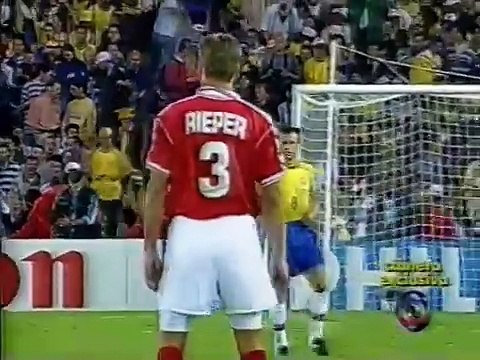 Copa do Mundo 1998 Brasil x Dinamarca (1/4 finais) com Galvão Bueno (Globo)