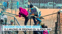 Cruzaron hacia EU desde México 10.5 millones de personas en 16 años: INM