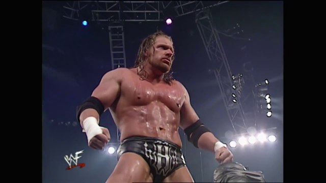 Triple H w/ Stephanie McMahon-Helmsley vs Kurt Angle w/ Trish Stratus WWF Title Match Royal Rumble 2001 21/1/01