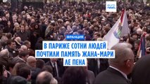 Сотни людей в Париже посетили панихиду по Жану-Мари Ле Пену