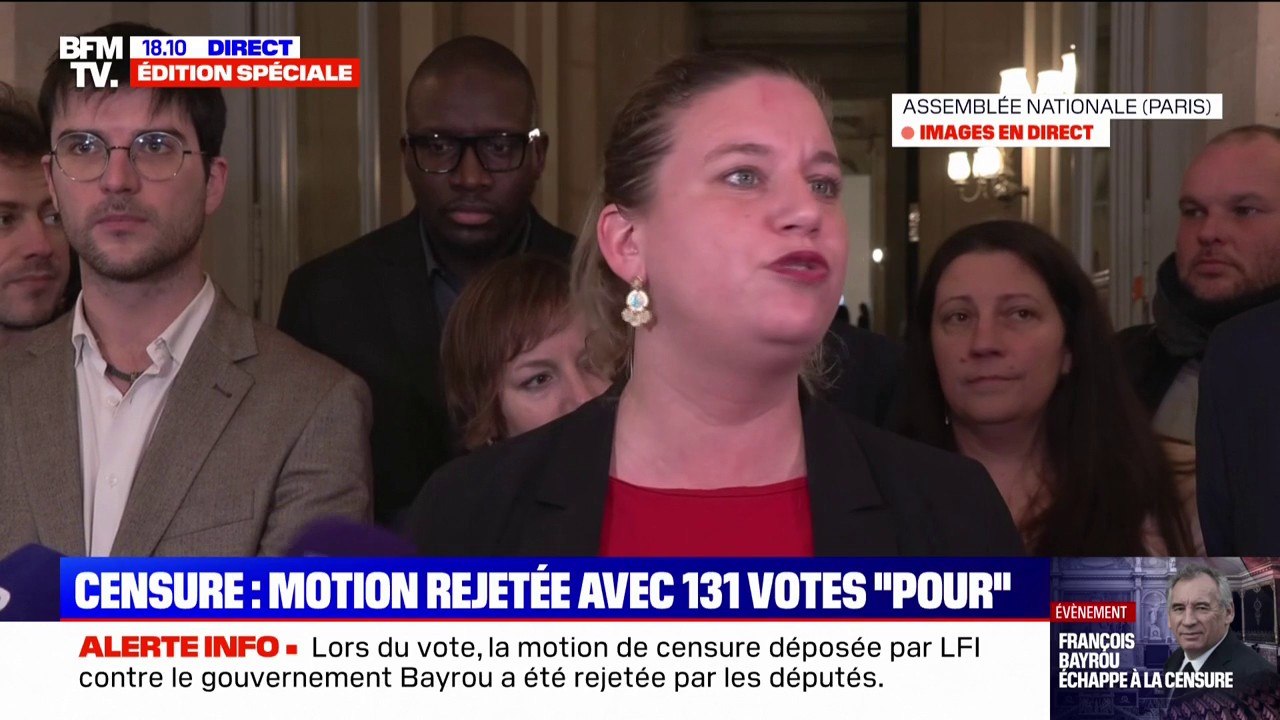 Motion de censure rejetée: "Le Parti socialiste s'est isolé du reste du Nouveau Front populaire", affirme Mathilde Panot (LFI)