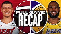 Game Recap: Lakers 117, Heat 108