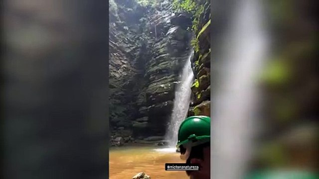 Em Ponta Grossa, Gustavo Mioto visita o Buraco do Padre