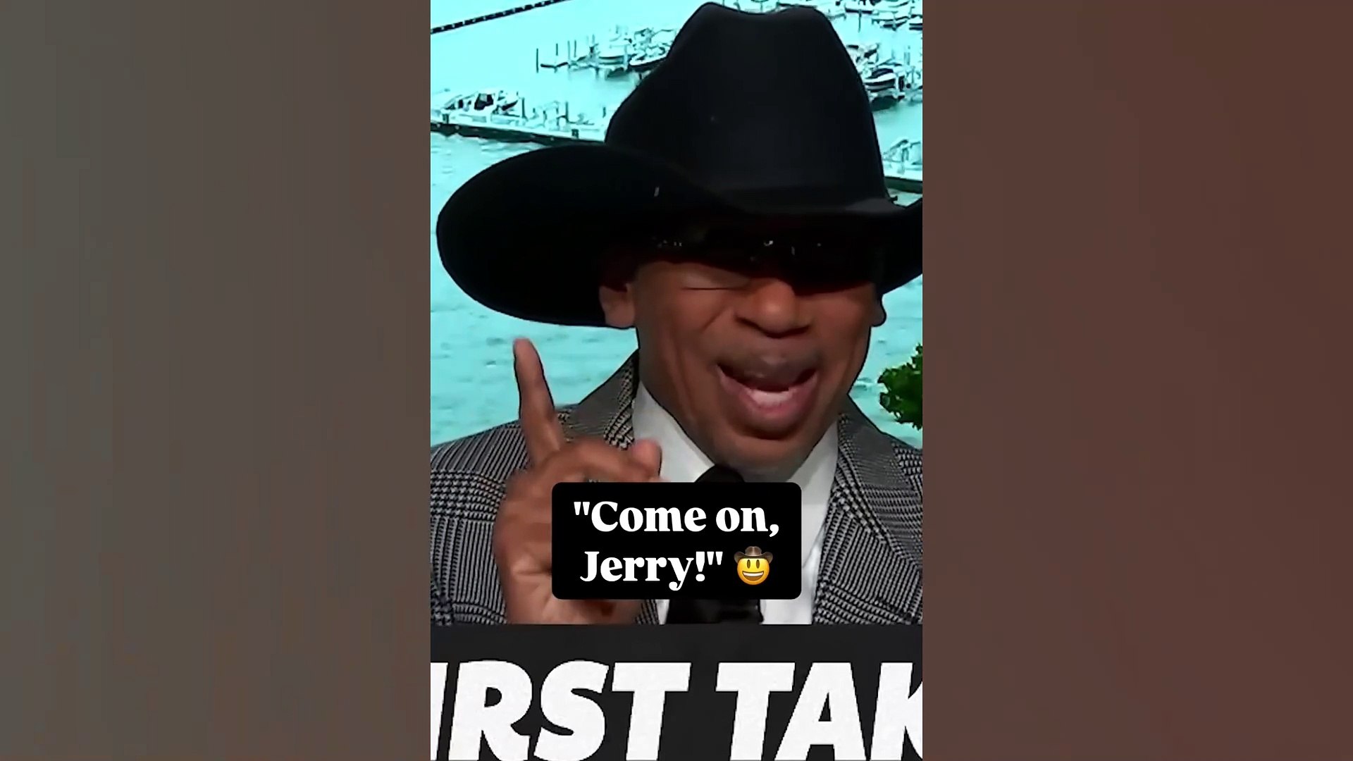 ⁣Stephen A. Smith sends a salsa song message to Jerry Jones and the Dallas Cowboys